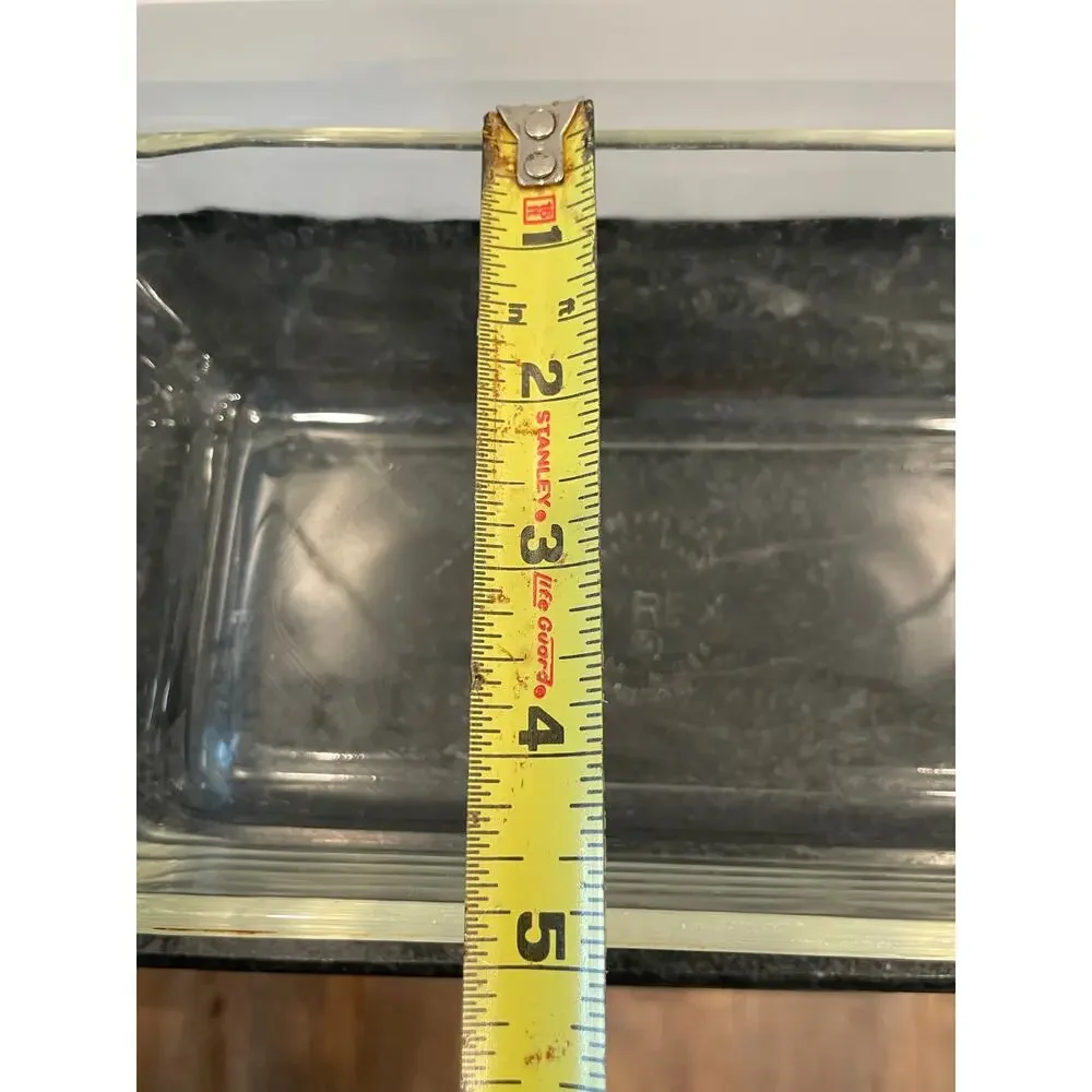 VTG Pyrex clear glass loaf pan 1950's - 1960's